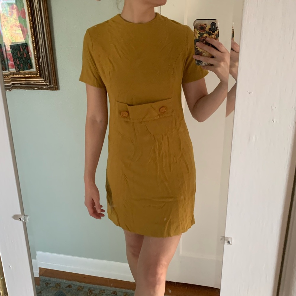 Vintage 60s mod mini dress 13 - Picture 1 of 11